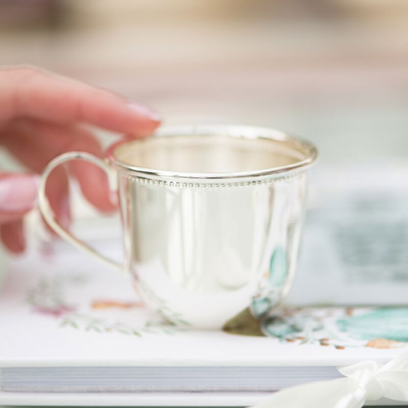 Beaded Christening Cup